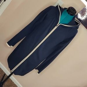 Chanel Navy Blue Hooded Women's Sweater Cashmere